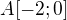 $A[-2;0]$
