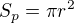 $S_{p}=\pi r^{2}$