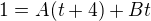 kopírovat do textarea $1=A(t+4)+{Bt}$