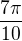 $\frac{7\pi}{10}$