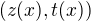 $(z(x),t(x))$