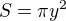 $S=\pi y^2$