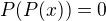 $P(P(x))=0$
