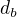 ${d}_b$