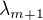 $\lambda _{m+1}$