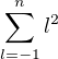 $\sum_{l=-1}^{n}l^2$