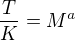 kopírovat do textarea $\frac{T}{K}=M^a$