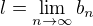 $l=\lim_{n\to\infty}{b_n}$