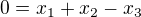 kopírovat do textarea $0=x_1+x_2-x_3$