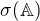 $\sigma(\mathbb{A})$