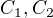 $C_1,C_2$