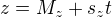 $z=M_{z}+s_{z}t$