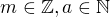 kopírovat do textarea $m\in \mathbb{Z}, a \in \mathbb{N}$
