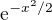 $\mathrm{e}^{-x^2/2}$