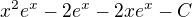 $x^2e^x-2e^x-2xe^x-C$