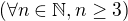 $(\forall n\in\mathbb N,n\ge3)$