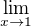 $\lim_{x\to1}$