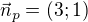 $\vec n_p = (3;1)$
