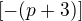 $[-(p+3)]$