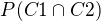$P(C1\cap C2)$