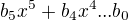 $b_{5}x^{5}+b_{4}x^{4}...b_{0}$