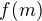 $f(m)$