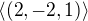 $\langle (2,-2,1) \rangle$
