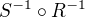 $S^{-1}\circ R^{-1}$