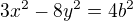 $3x^{2}-8y^{2}=4b^{2}$