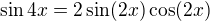kopírovat do textarea $\sin 4x=2 \sin (2x) \cos (2x)$