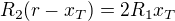 kopírovat do textarea $R_2(r-x_T)=2R_1x_T$
