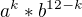 $a^k*b^{12-k}$