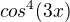 $cos^4(3x)$