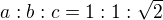 kopírovat do textarea $a:b:c=1:1:\sqrt2$