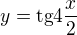 $y=\text{tg}4\frac x2$
