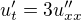 $u'_t=3u''_{xx}$
