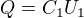 $Q=C_1U_1$