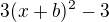 $3(x+b)^{2}-3$