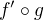 $f'^{}\circ g $