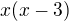 $x(x-3)$