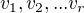 $v_{1},v_{2},...v_{r}$