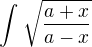 kopírovat do textarea $\int_{}^{}\sqrt{\frac{a+x}{a-x}}$