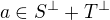 kopírovat do textarea $a \in S^{\perp}+ T^{\perp}$