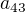 $a_{43}$