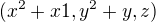 $(x^{2}+x1,y^{2}+y,z)$