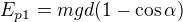 kopírovat do textarea $E_{p1}=mgd(1-\cos\alpha)$