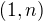 $(1,n)$