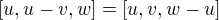 $[u,u-v,w]=[u,v,w-u]$