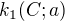 $k_1(C;a)$