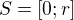 $S=[0; r]$